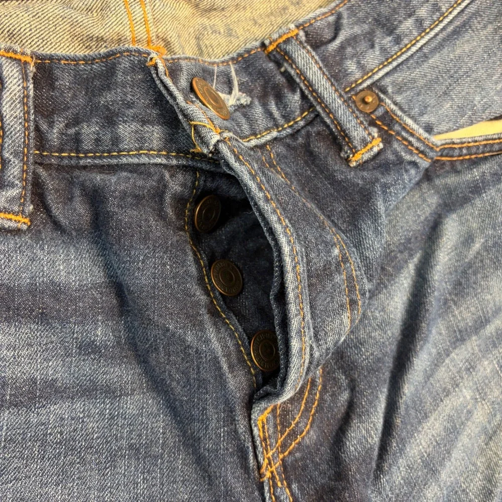 Abercrombie & Fitch Classic Straight Jeans Mens 32x30 Blue Button Fly Denim‎ Y2K